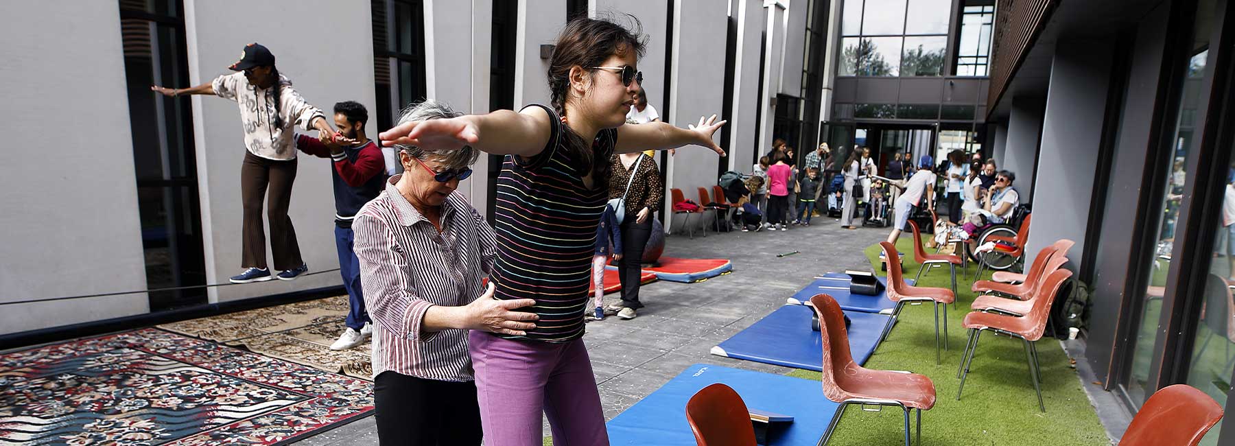 Participants à Accessibles, un forum sport, culture et loisirs dédié aux personnes en situation de handicap et à leurs aidants