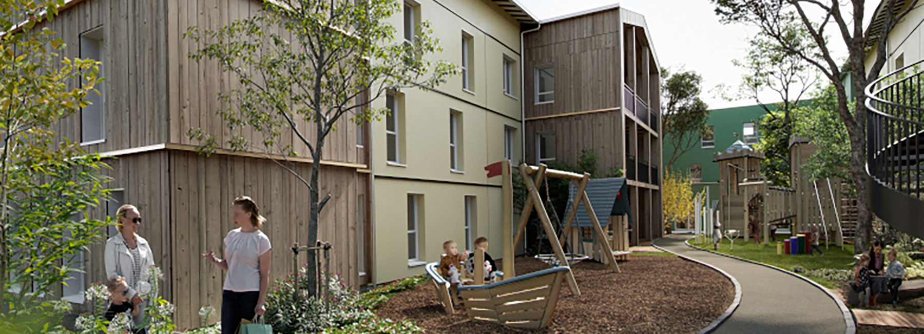 Vue la nouvelle Maison d’enfants à caractère social (Mecs)