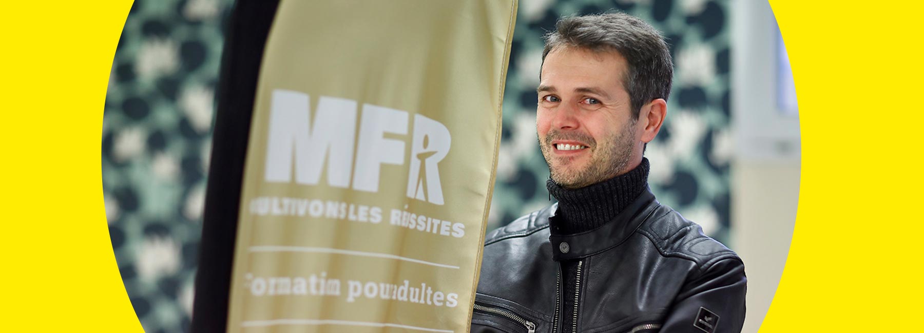 Portrait de Frédéric stagiaire assistant de vie aux familles