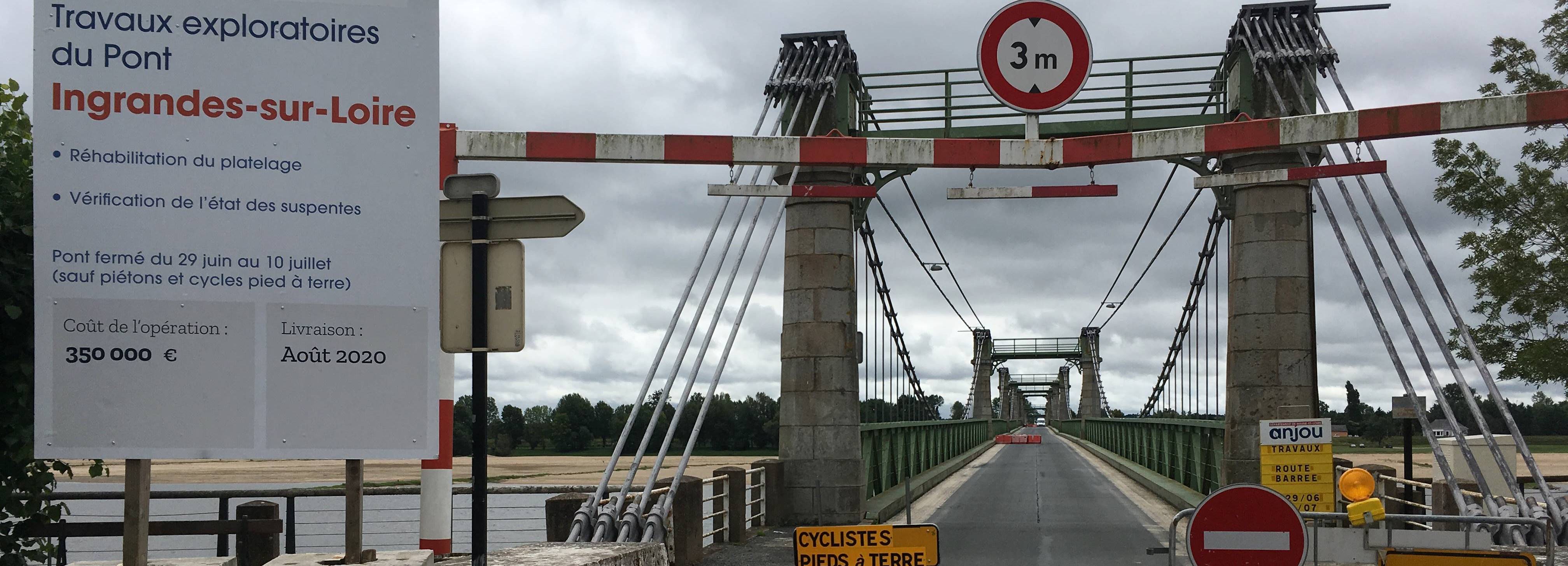 DR - Pont d'Ingrandes en travaux