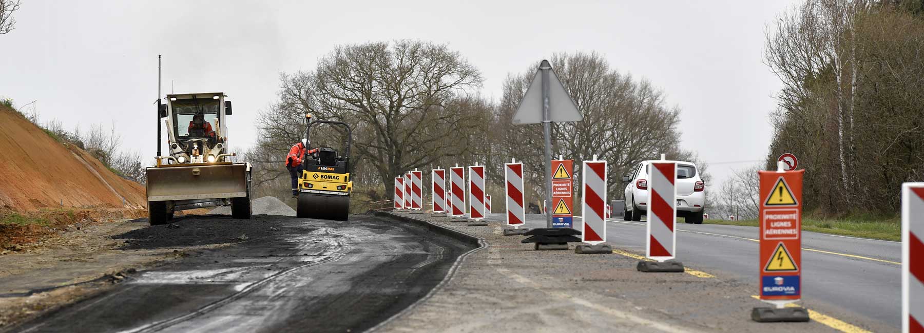 Travaux routiers sur la RD752 à Beaupreau