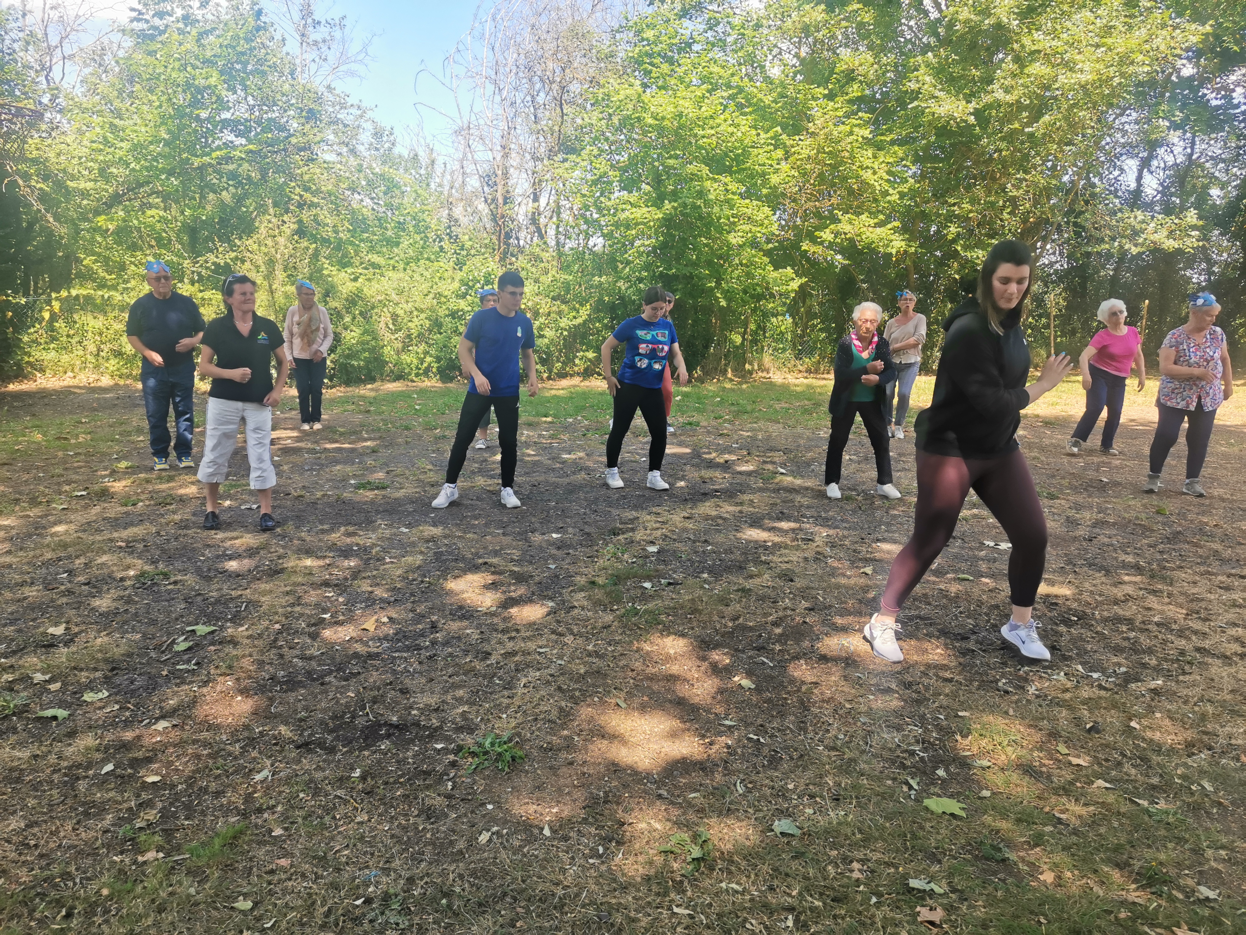 Cours de danse en plein air