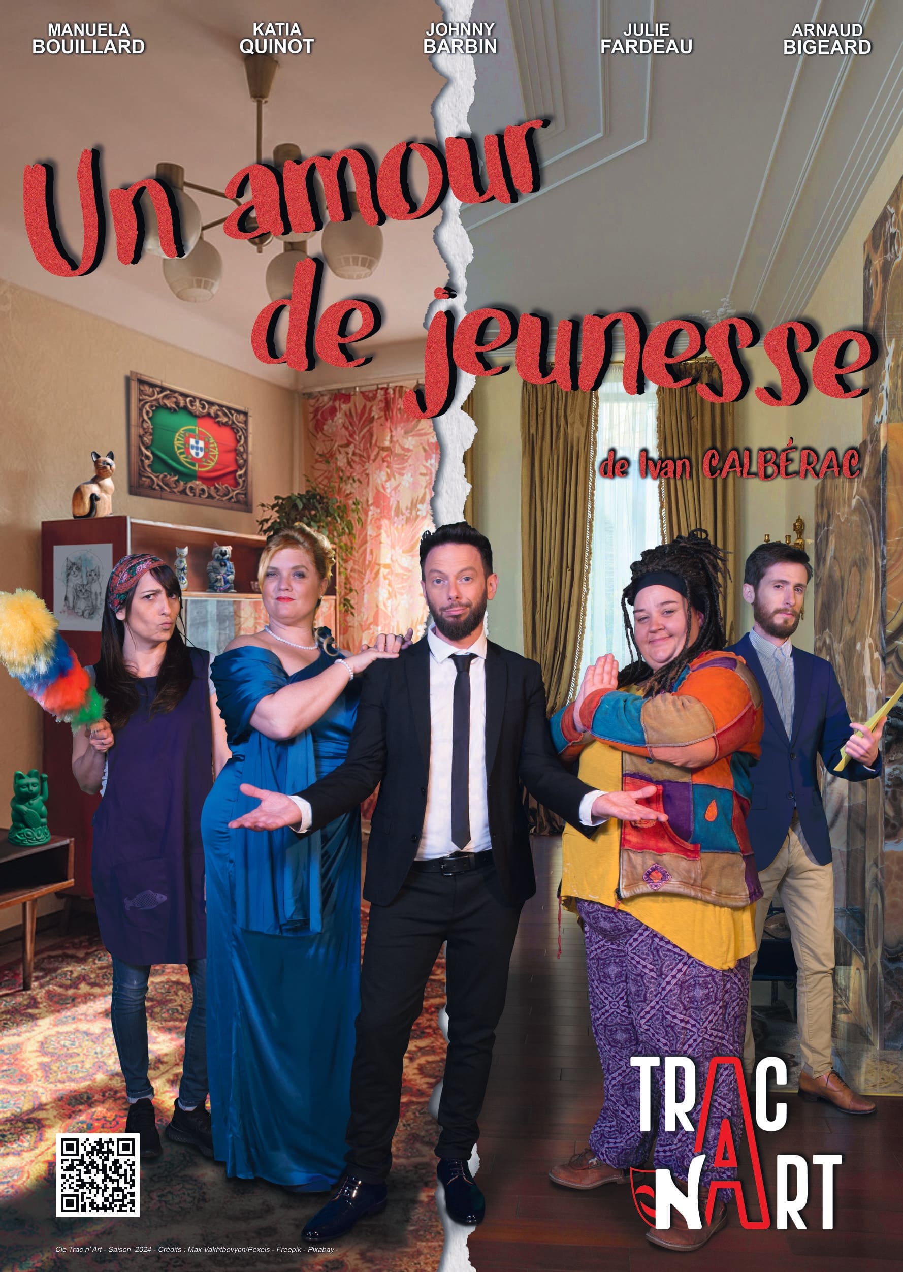 Photo des acteurs de la pièce Un amour de jeunesse