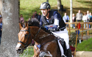 Le cavalier Gireg Le Coz, sur le cross du Mondial du Lion