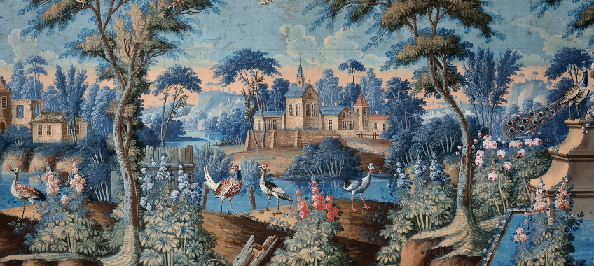 Tissus peints au presbytère de Savennières