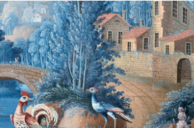 Tissus peints au presbytère de Savennières