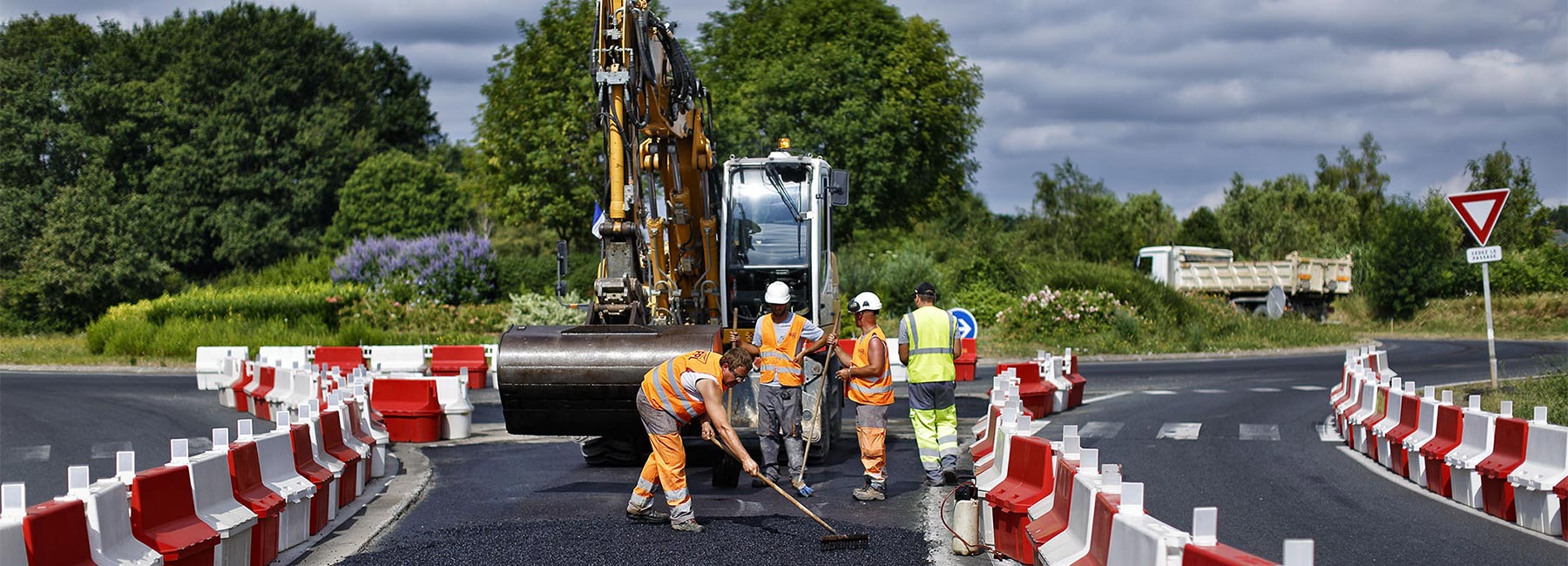 Travaux routiers à Brain-sur-l'Authion