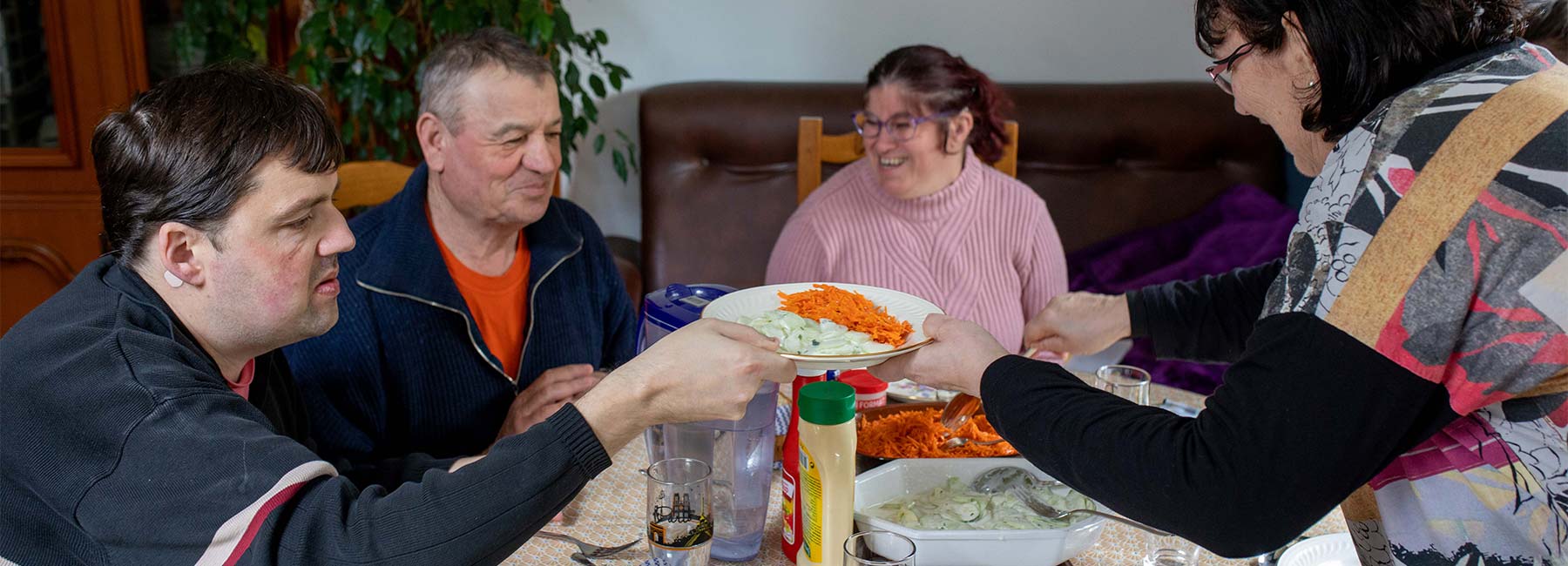 Personnes handicapées au sein de leur famille d'accueil