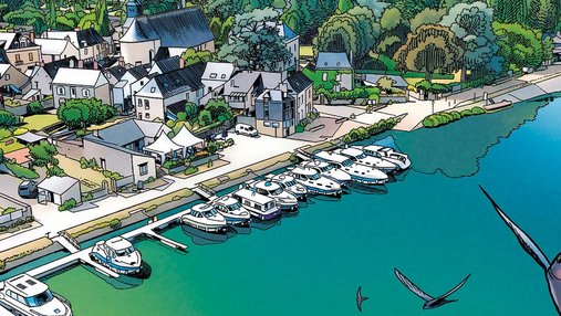 Grez-Neuville, paisible carte postale