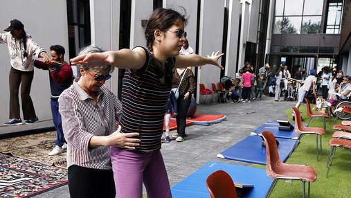 Participants à Accessibles, un forum sport, culture et loisirs dédié aux personnes en situation de handicap et à leurs aidants